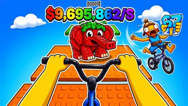 BIKE OBBY FOR BRAINROTS — Fortnite Creative map cover art