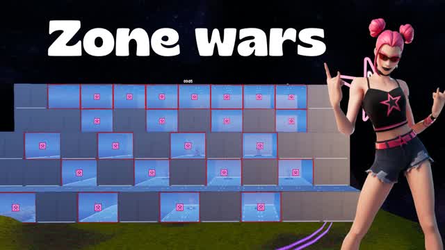 24 PLAYER ZONE WARS — Fortnite Creative map cover art