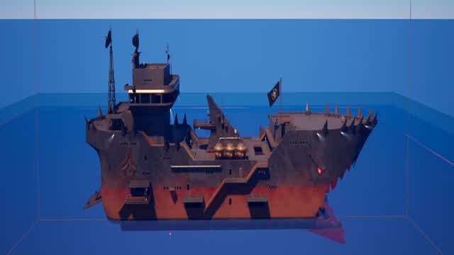 Megalodon gun game — Fortnite Creative map cover art