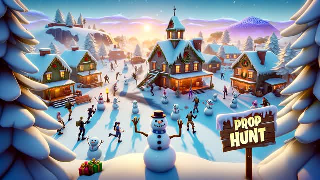 ❄️ Winter - Prop Hunt ❄️ — Fortnite Creative map
