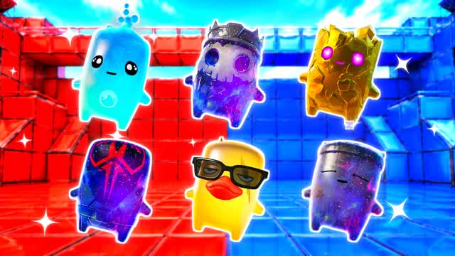 RED VS BLUE COBALT FORTRESS 🔴🔵 — Fortnite Creative map