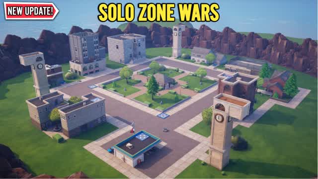 SOLO PRO ZONE WARS — Fortnite Creative map cover art