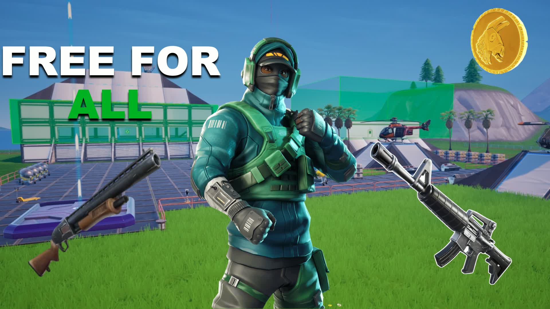 PVP Classic: 1v1 & FFA Arena — Fortnite Creative map