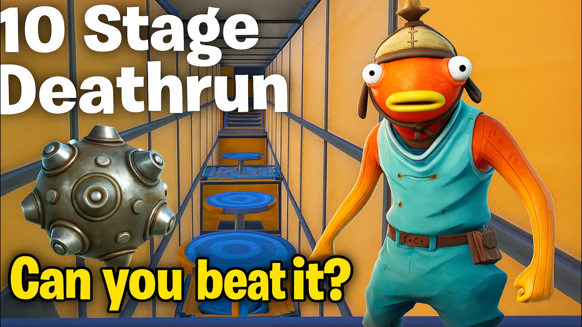 THE 10 STAGE DEATHRUN — Fortnite Creative map