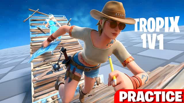 🏆 TROPIX 1V1 [PRACTICE] — Fortnite Creative map