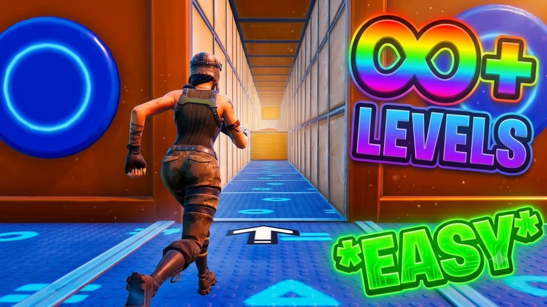 INFINITY DEAFULT PARKOUR (easy) — Fortnite Creative map