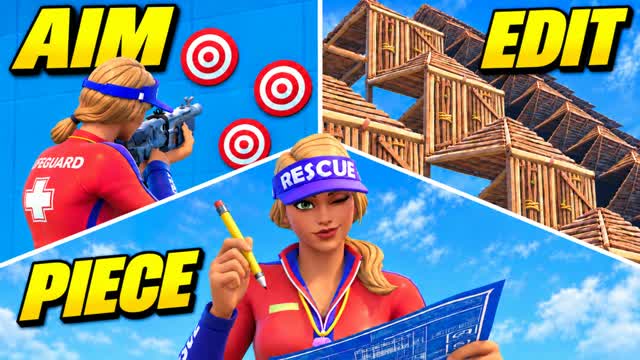 AIM EDIT PIECE🎯[RANKED TRAINING] — Fortnite Creative map