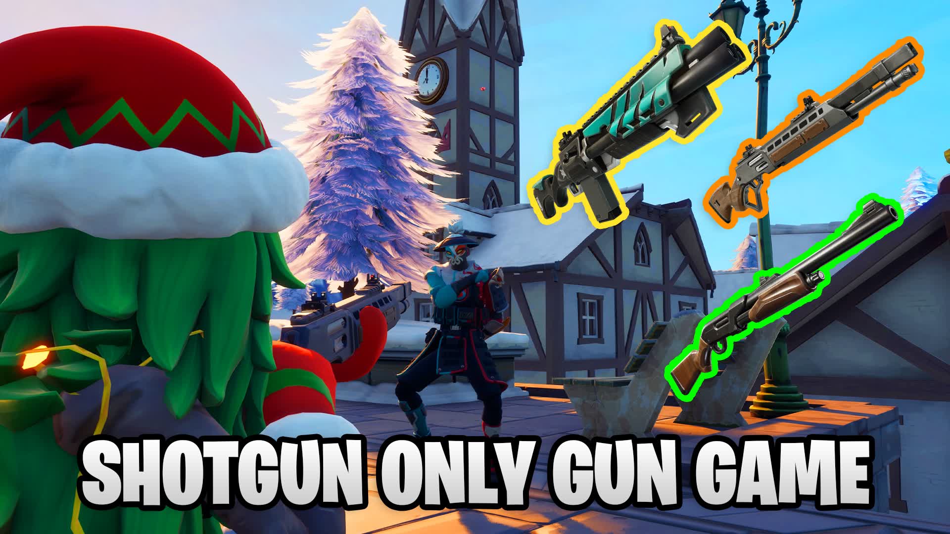 SHOTGUN ONLY GUN GAME — Fortnite Creative map