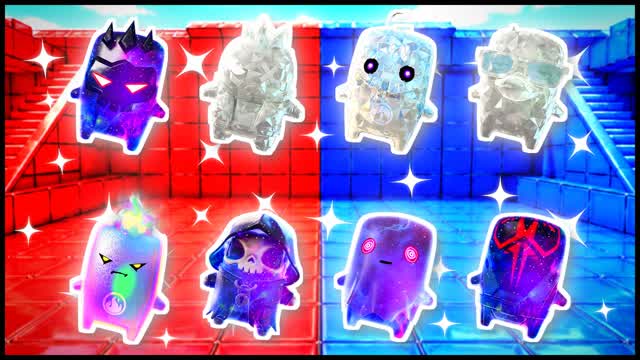RED VS BLUE HEAT FLOW 🔴🔵 — Fortnite Creative map cover art
