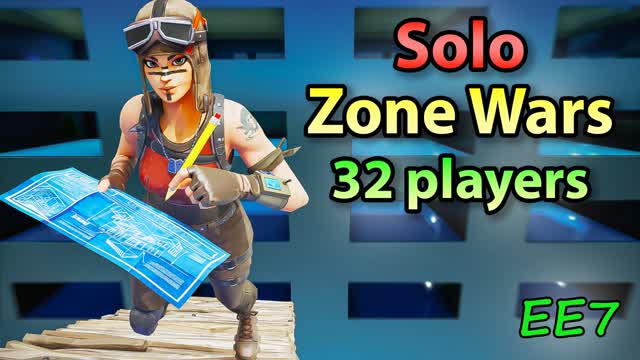 🥱Solo Zone Wars -32 Players- — Fortnite Creative map
