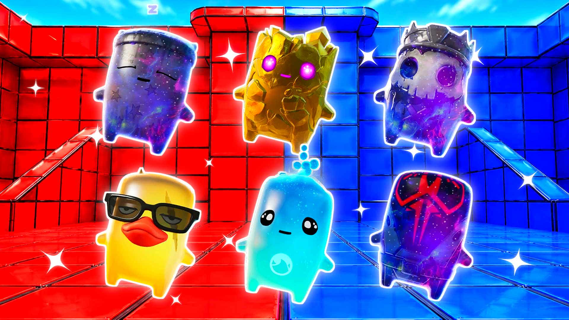 BLUE VS RED CLEAR STRIDE 🔵🔴 — Fortnite Creative map