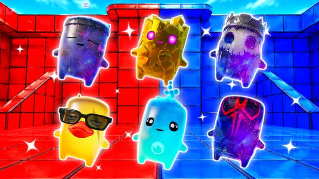 BLUE VS RED CLEAR STRIDE 🔵🔴 — Fortnite Creative map cover art