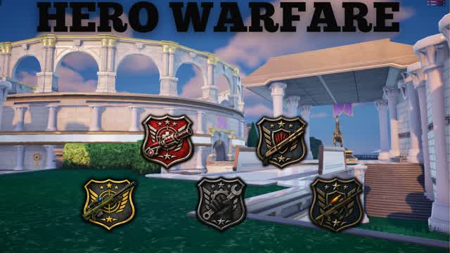 HERO WARFARE — Fortnite Creative map cover art