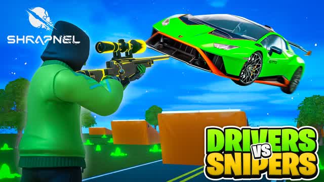 Drivers Vs Snipers — Fortnite Creative map cover art