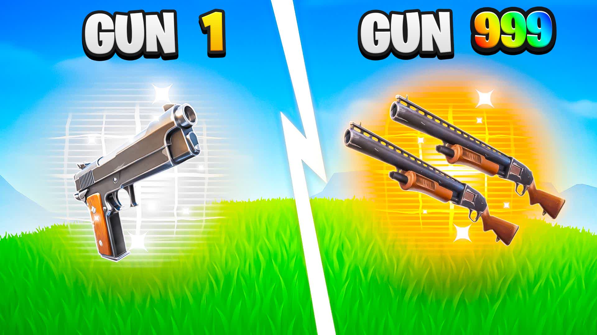 PRIME GUN GAME 🎯 ONE SHOT — Fortnite Creative map