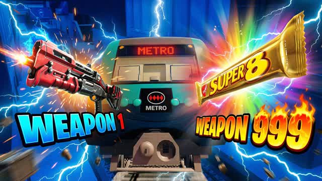 ♦♦♦ 🔫 BAQUEDANO GUN GAME 🔫 ♦♦♦ — Fortnite Creative map cover art