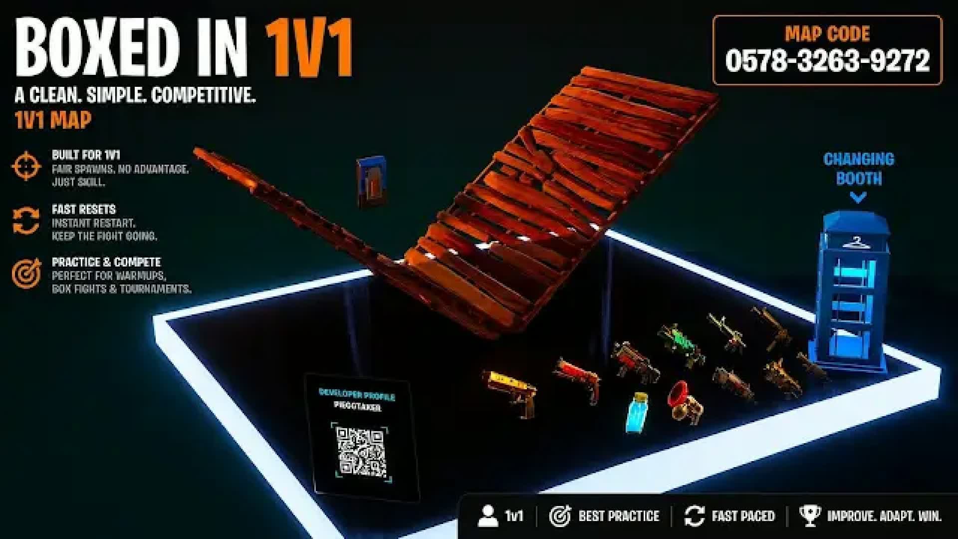 🔥 PIECETAKER’S BOXED IN 1V1 🔥 — Fortnite Creative map