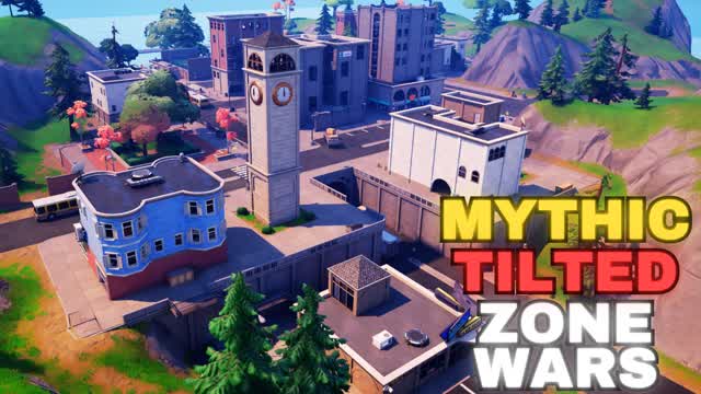 Mythic Tilted Zone Wars — Fortnite Creative map cover art