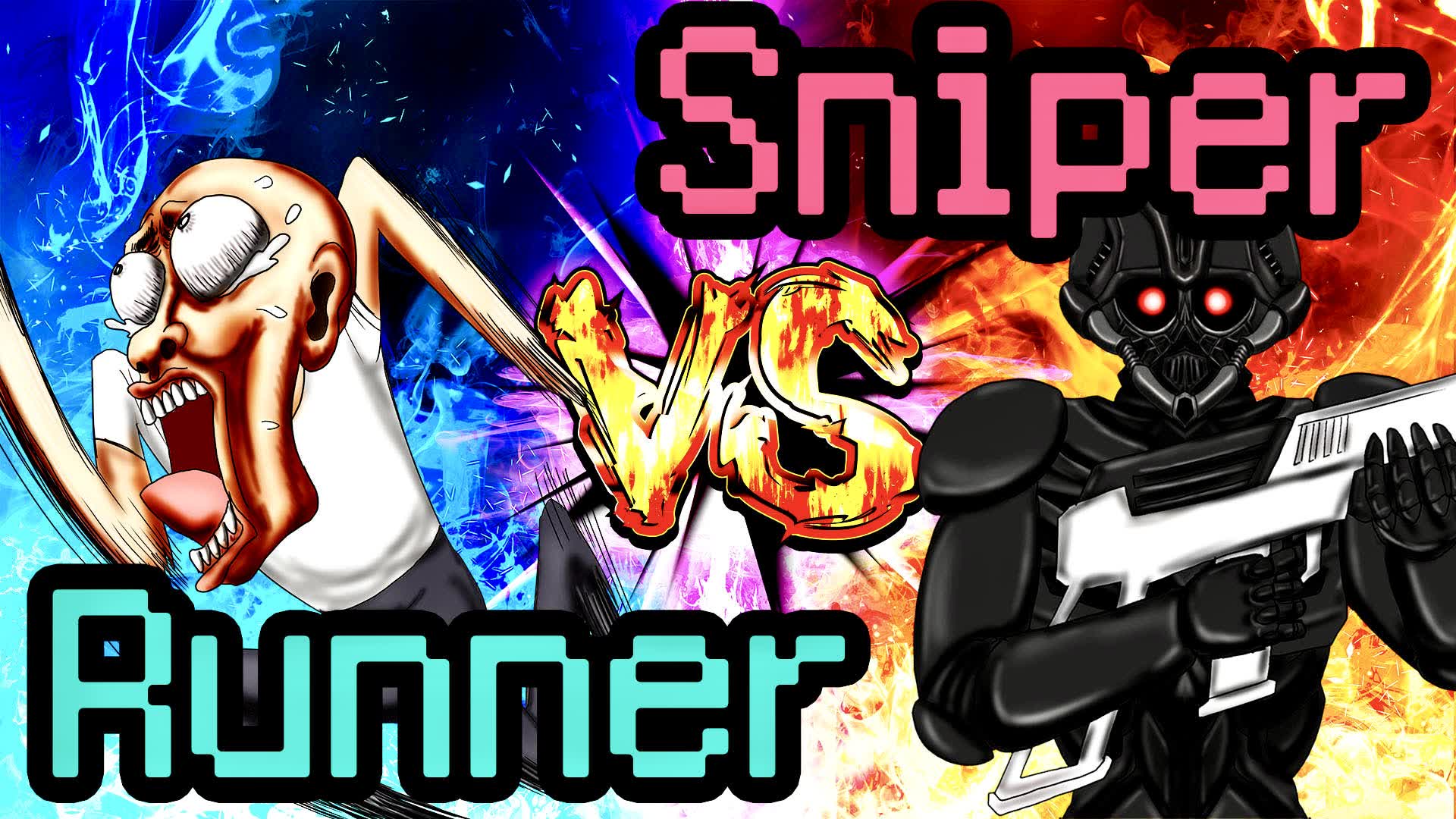 【100人】Sniper VS Runner🎯 — Fortnite Creative map