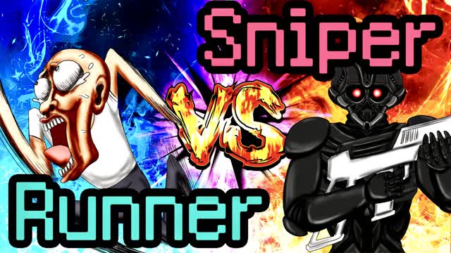 【100人】Sniper VS Runner🎯 — Fortnite Creative map cover art