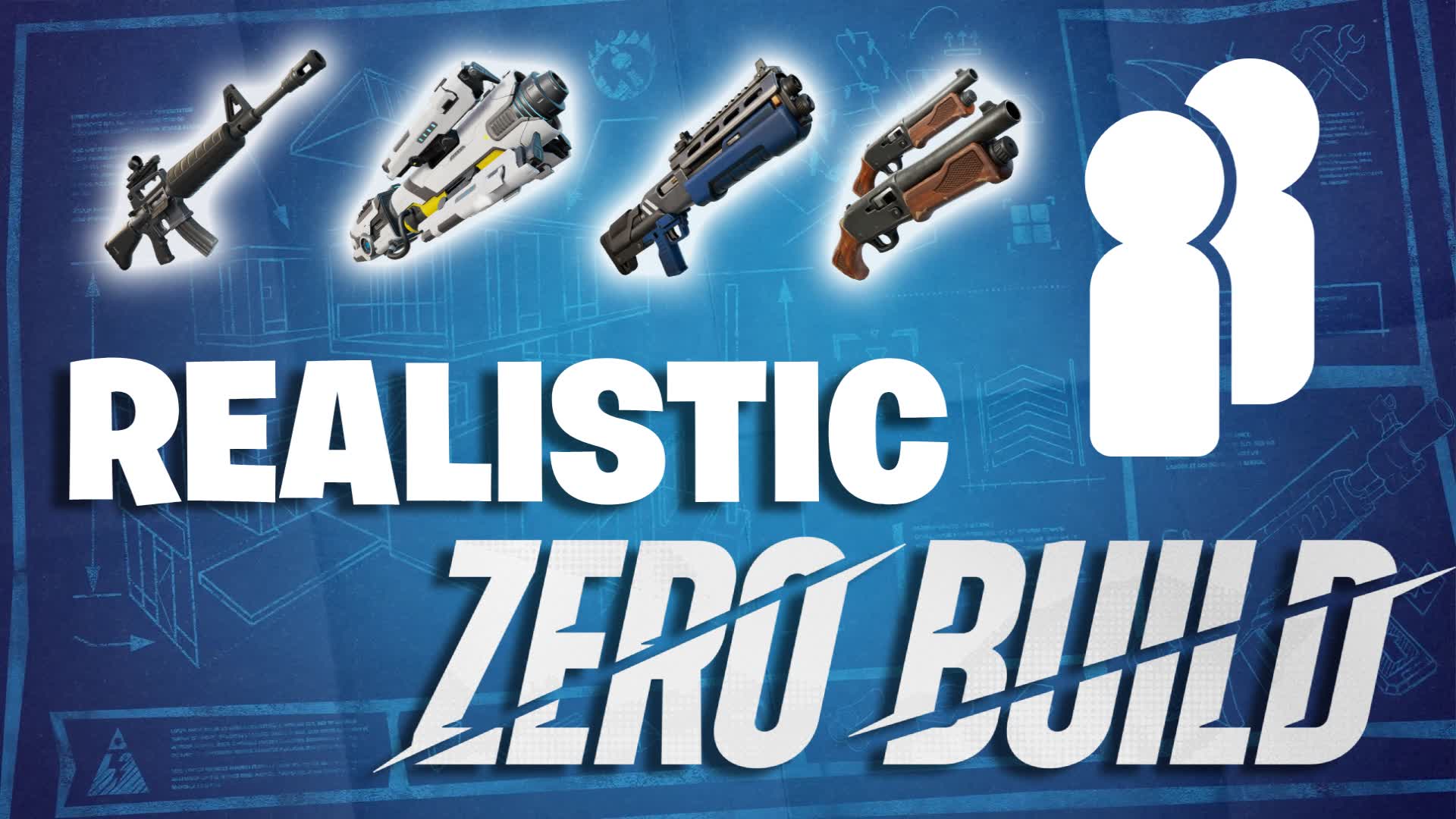 ZERO BUILD REALISTIC 1V1 2v2 by DZIEDZIC — Fortnite Creative map