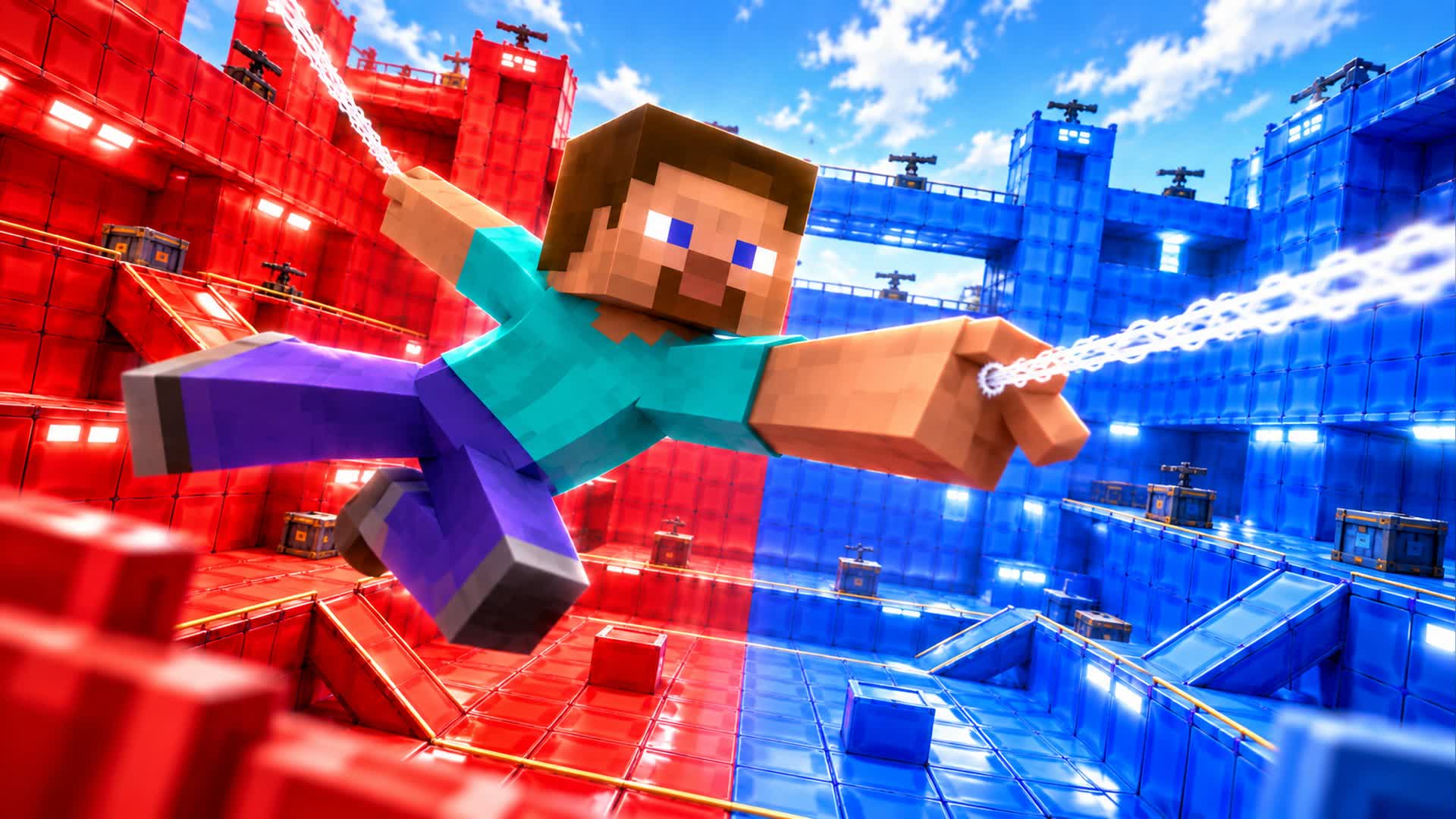RED VS BLUE SKYLINE PULSE 🔴🔵 — Fortnite Creative map