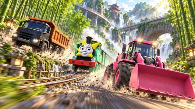 carros animados em uma grande ilha — Fortnite Creative map cover art