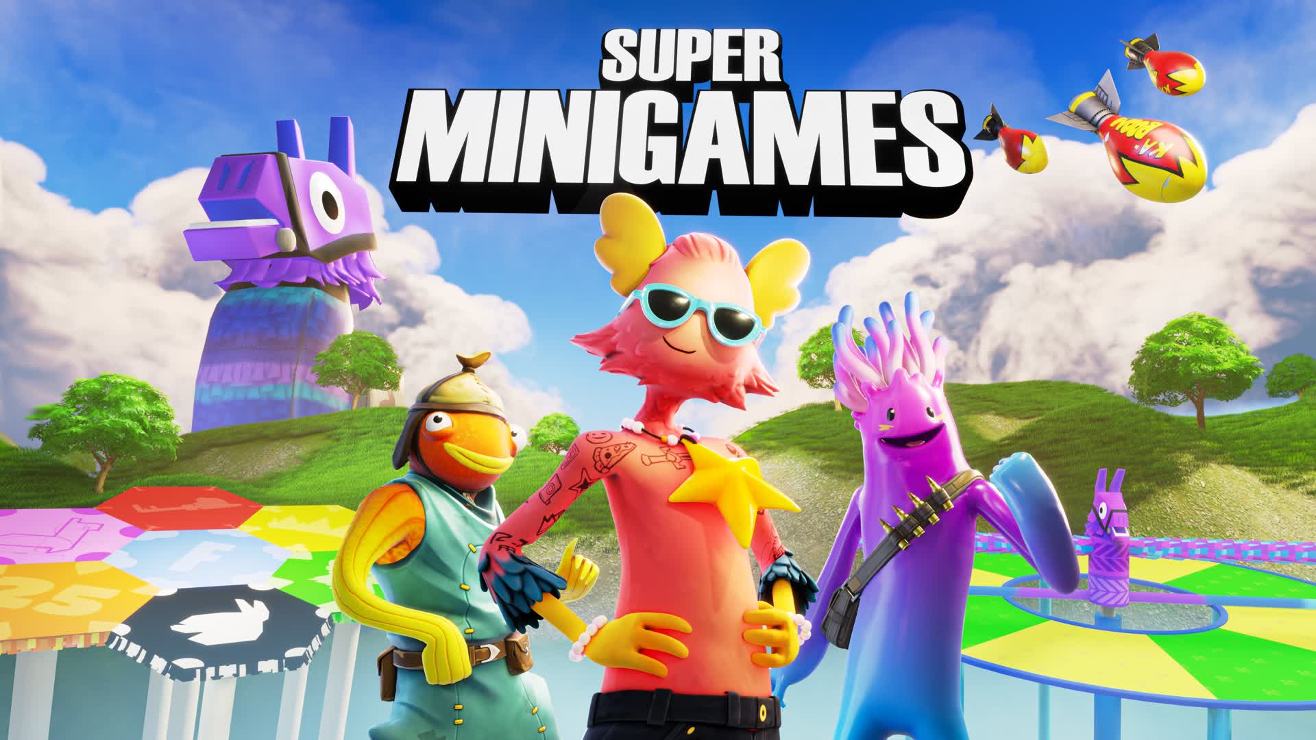 SUPER MINIGAMES PARTY 👑 — Fortnite Creative map