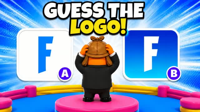 GUESS LOGO 🔎  MUSIC 🌈 OBBY PARKOUR — Fortnite Creative map