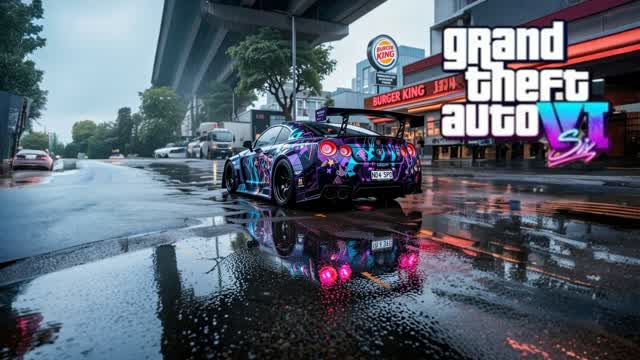 GRAND THEFT AUTO DRIVE CAR 🌴🌴 GTA — Fortnite Creative map cover art