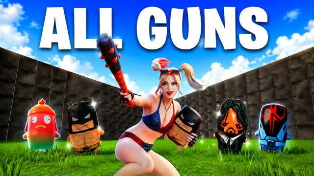 HOT SUMMER ALL GUNS — Fortnite Creative map cover art