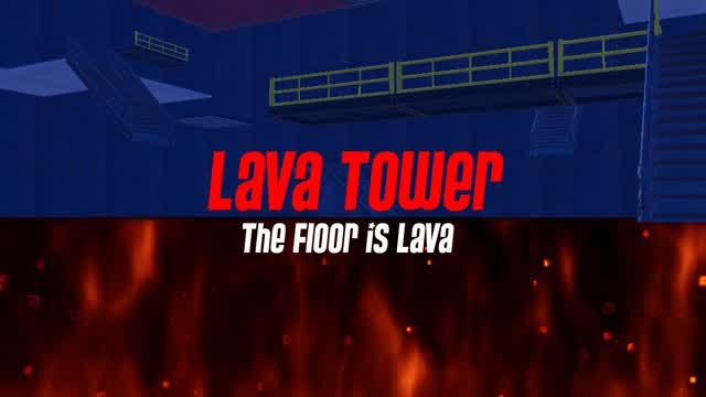 Lava Tower - The Floor is Lava — Fortnite Creative map