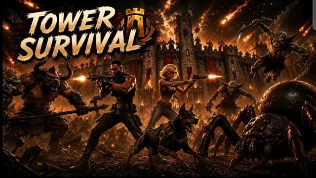 🏰⚔️ TOWER SURVIVAL ⚔️ — Fortnite Creative map cover art