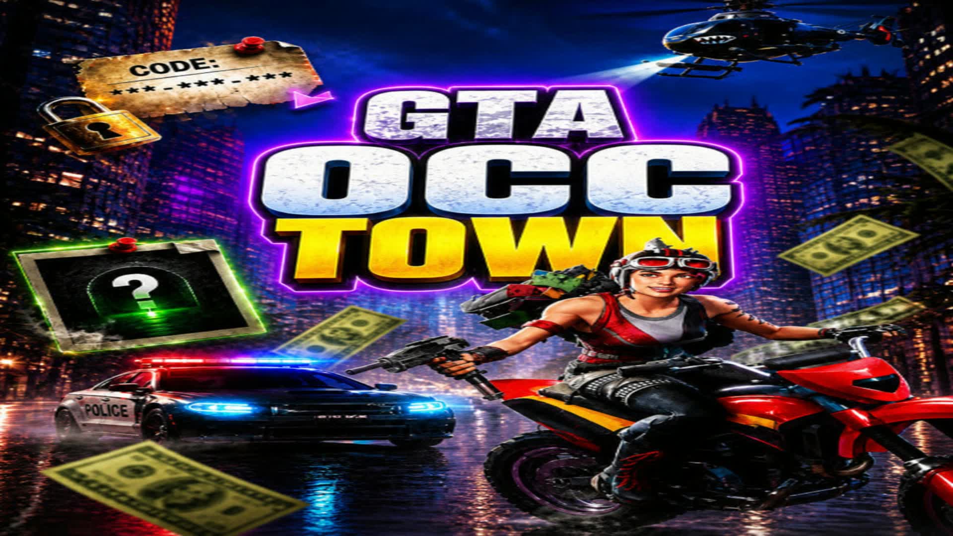 GTA OCC TOWN ⭐️🏙️ — Fortnite Creative map