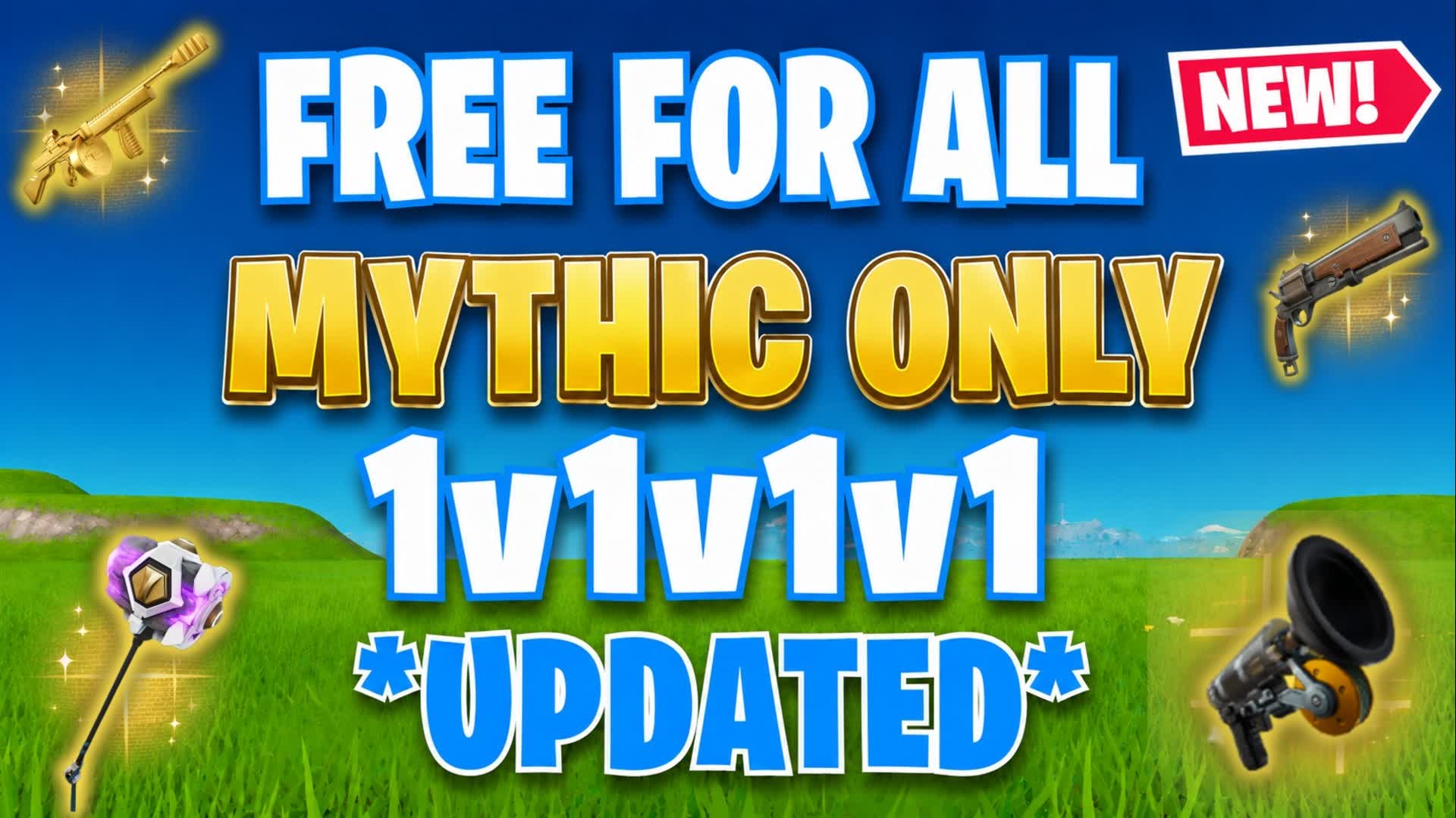 1v1v1 MYTHIC PVP 1v2 1v1v1v1 FFA — Fortnite Creative map
