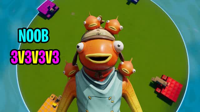 BOT ZONE WARS  3v3v3v3 — Fortnite Creative map cover art