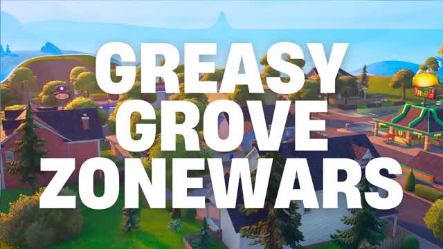 GREASY GROVE LATE GAME ZONE WARS — Fortnite Creative map cover art