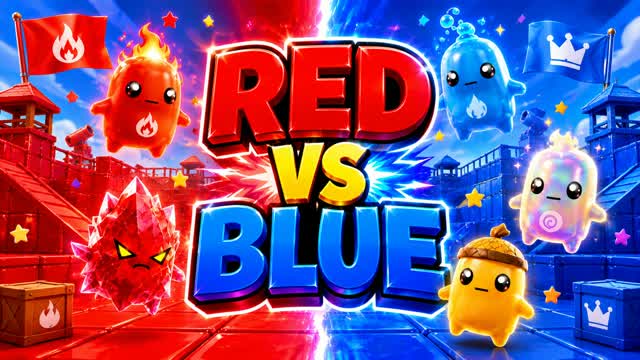 🔴RED VS BLUE 🔵 FUN ARENA — Fortnite Creative map