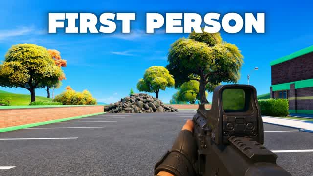 Battle in first person — Fortnite Creative map cover art