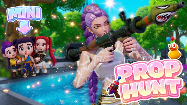 MINI KPOP DEMON HUNTERS 👀 [PROP HUNT] — Fortnite Creative map cover art