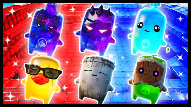 RED VS BLUE STEADY BURSTS 🔴🔵 — Fortnite Creative map cover art