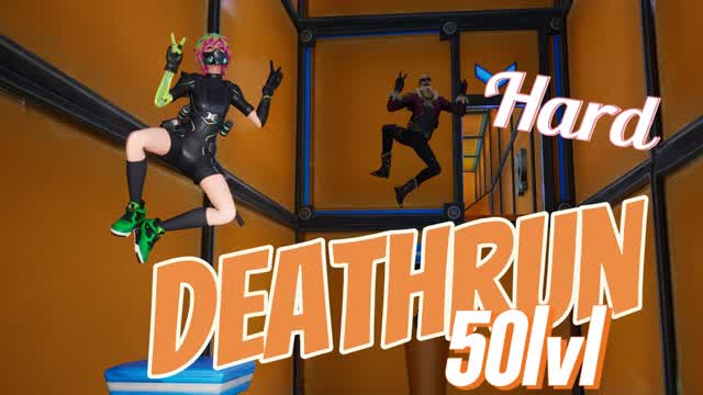 Hard Deathrun — Fortnite Creative map cover art