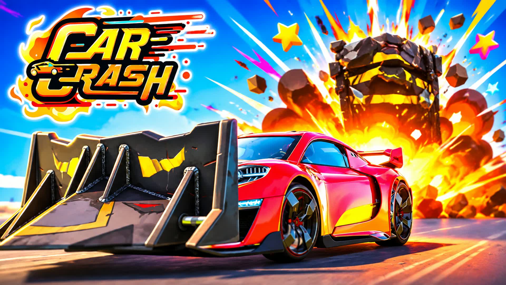 🚗RACE CAR CRASH BATTLE🔥 — Fortnite Creative map