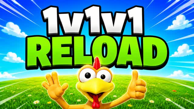 1V1V1 RELOAD CHICKEN — Fortnite Creative map cover art