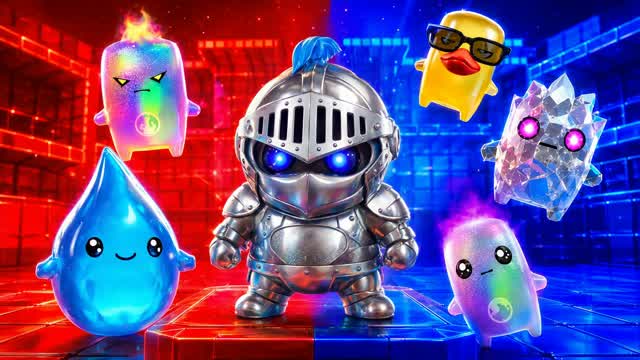 RED VS BLUE SPRITES WI🔴🔵 — Fortnite Creative map cover art
