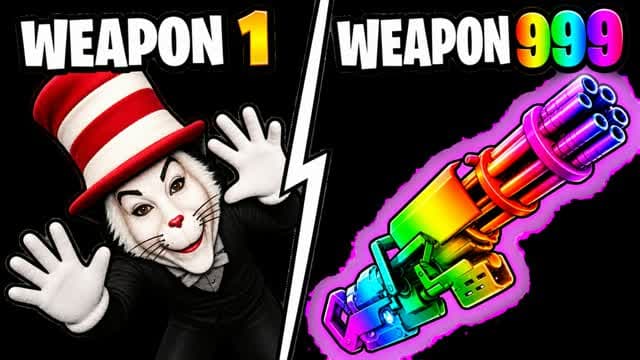 ⭐CRAZY CAT GUN GAME 🎯 ONE SHOT — Fortnite Creative map