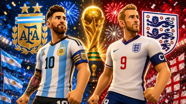 ENGLAND VS ARGENTINA WORLD CUP — Fortnite Creative map cover art