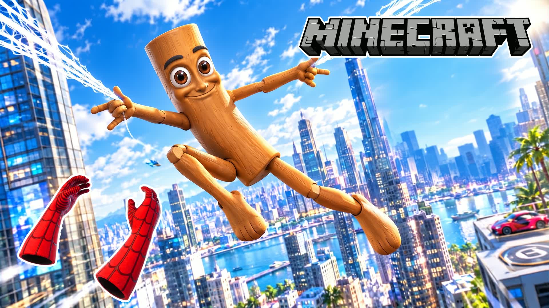 SPIDER CITY AUTO GUN DRIVE 🚗 — Fortnite Creative map