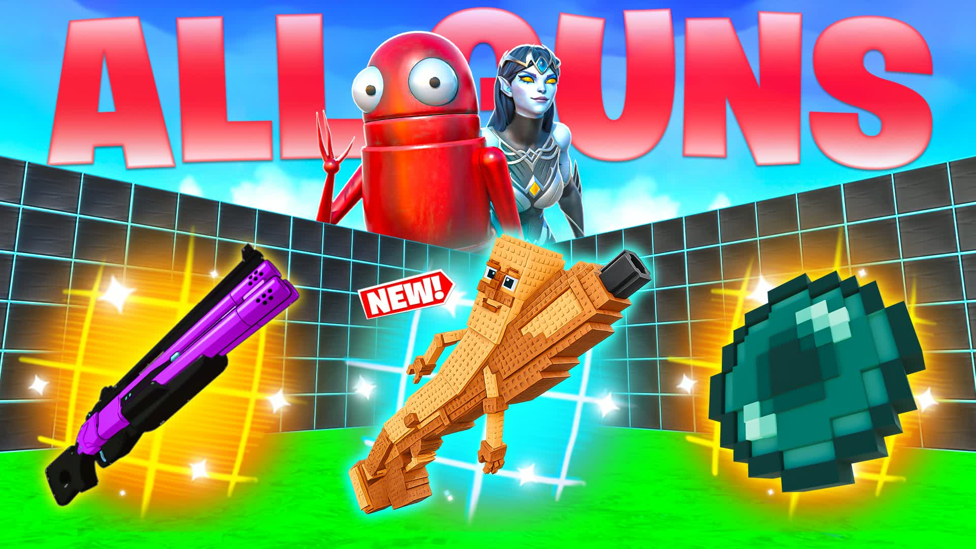DARK 1V1 - ALL GUNS FFA⭐CMD — Fortnite Creative map