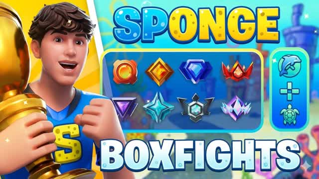 Sponge Box Fight 🧽 — Fortnite Creative map cover art